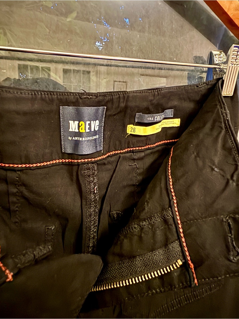 Anthropologie Maeve Black High-Rise Wide Leg Pants - Picture 2 of 3